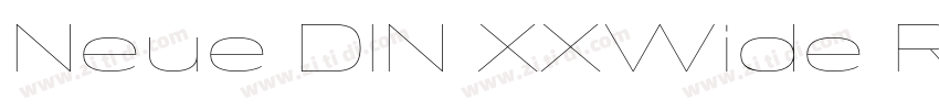 Neue DIN XXWide Regu字体转换
